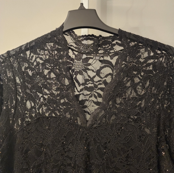 Black lace dress... with a little sparkle - Picture 2 of 9